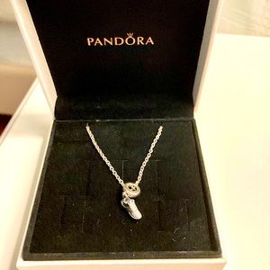 Pandora Running Shoe Charm & Silver Chain
